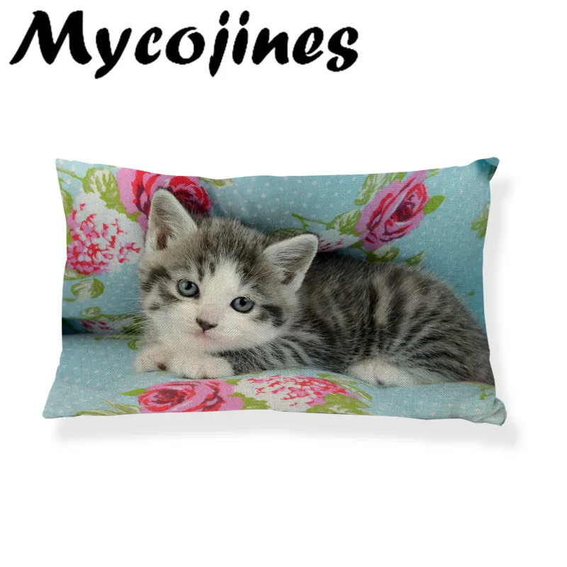 Цветной собачий чехол для подушки с кошкой Французский бульдог Мопс корзина