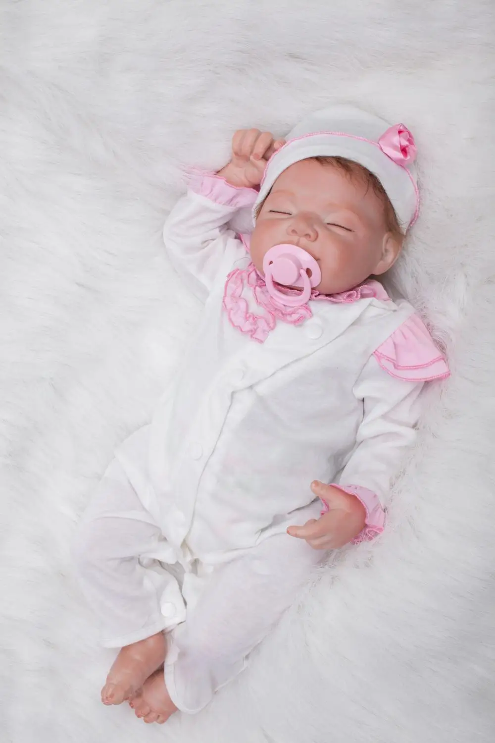 22 &quotbebe doll menina оптовая продажа силиконовые куклы для новорожденных подарок детей
