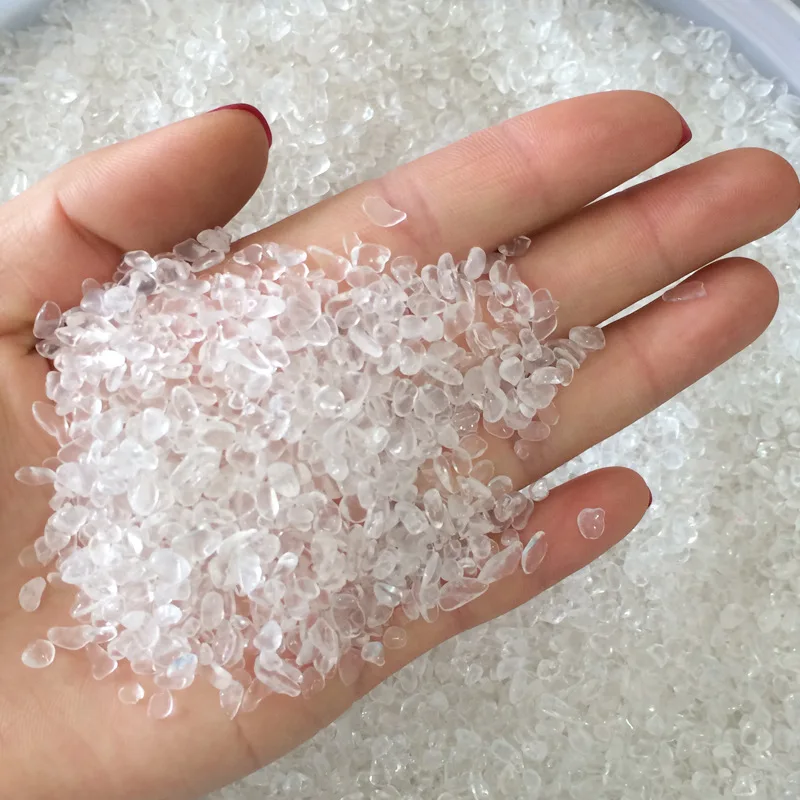 

50g Mini Small Natural White Crystal Chips Gravel Rock Crystal Quartz Mineral Specimen Tank Garden Flowerpot Decoration Stone