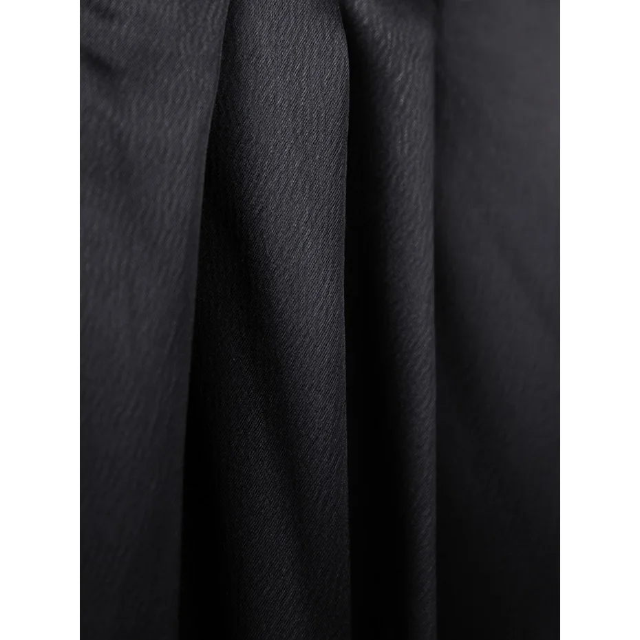 Женское черное высококачественное платье с v-образным вырезом элегантное миди 2018