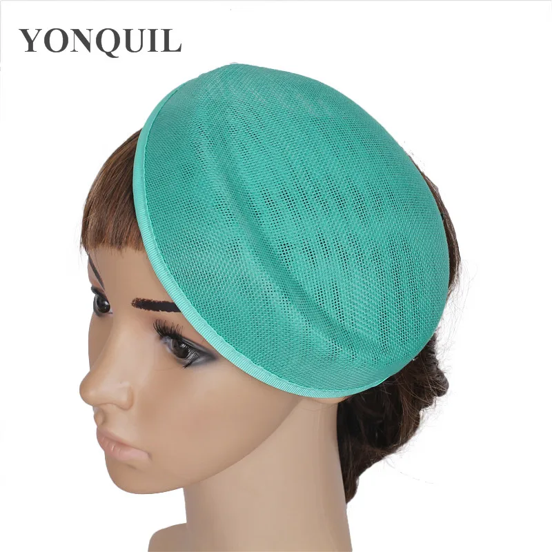 EMERALD GREEN 16*19 см имитация Sinamay вуалетки база DIY аксессуары для волос коктейльный головной убор Свадебная шляпка millinery gril многоцветная - Цвет: EMERALD GREEN