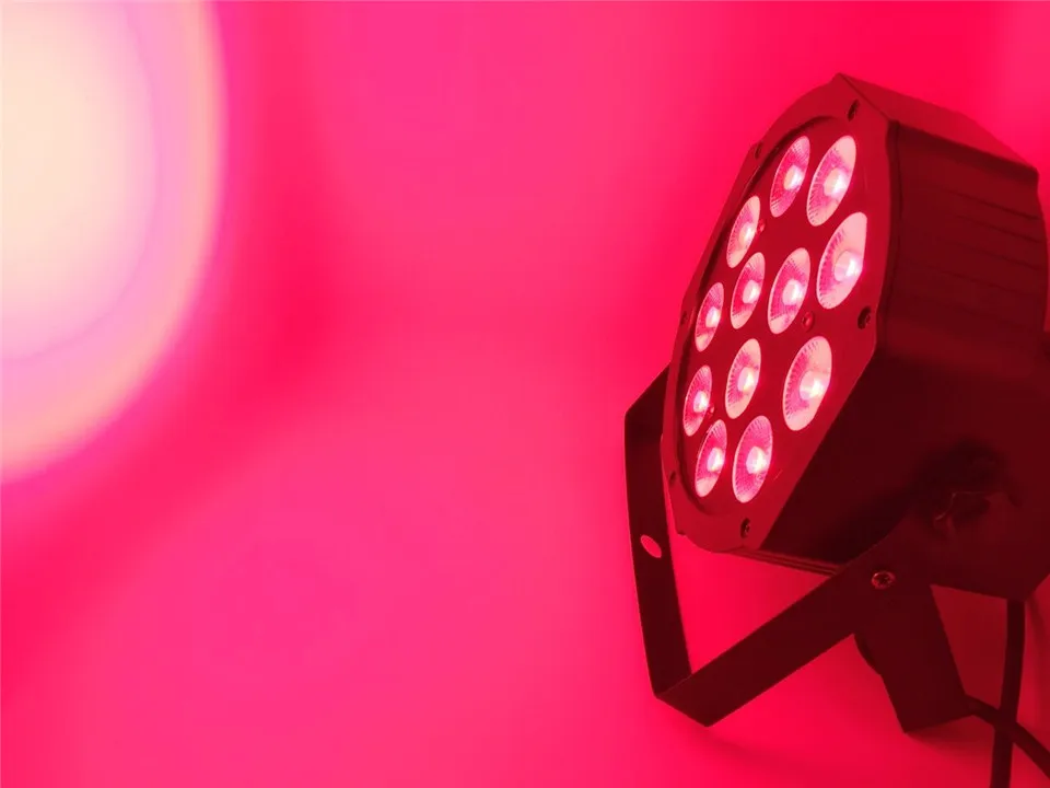 Плоский светодиодный светильник 6 в 1 CREE RGBWA UV 12x18 Вт 6/10 каналов|light dmx|stage lightled dj |