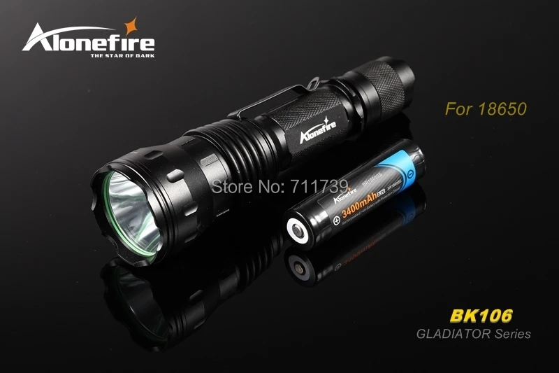 AloneFire BK106 серия гладиаторов CREE XM-L T6 LED 5 режимов прожектор Портативный