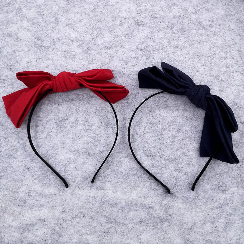 GZHilovingl Girls Big Bow Cotton Hairbands Hair Hoops 2019 New Kids Childs Summer Cute Headwear Accessories Handmade | Детская одежда и