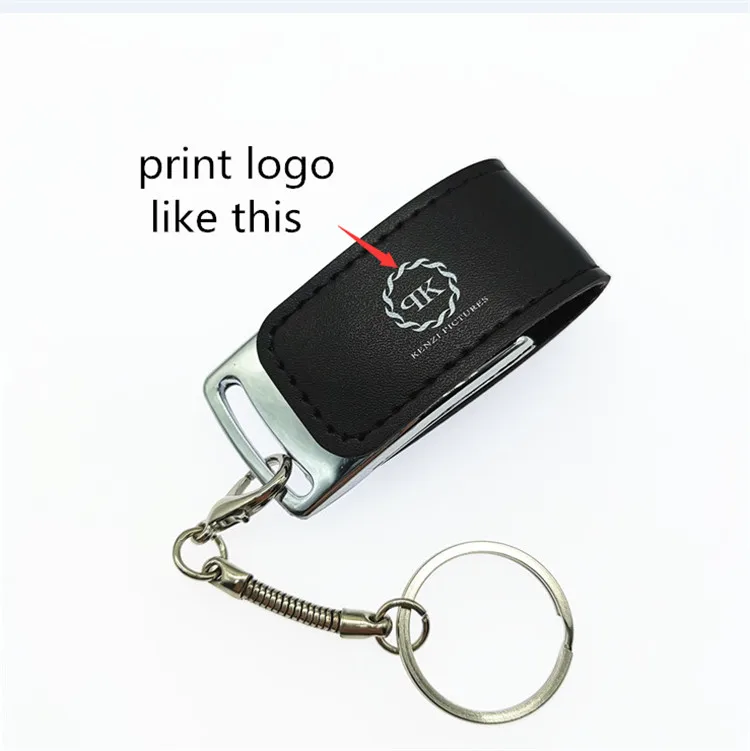 Высокоскоростной USB 3 0 металлический брелок флеш-накопитель 8 ГБ 16 32 64 кожаный