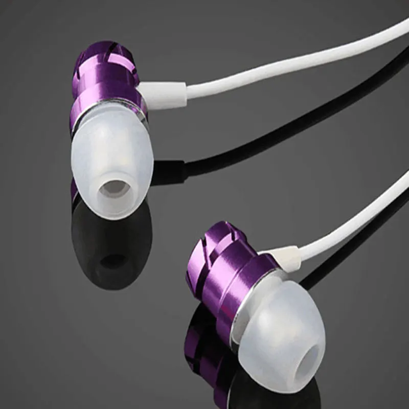 New Arrive metal Vortex Earphone Colorful version Headsets 3.5MM Noise reduction In-Ear Wired Control With Mic For Smart Phone |