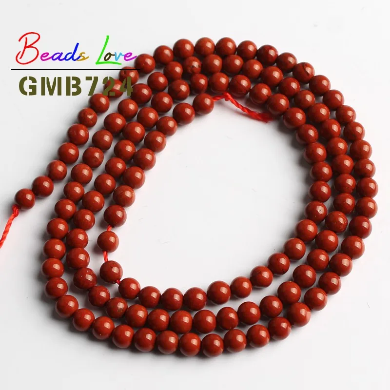 Red jasper Из натурального камня Агаты Амазонит нефрит круглые бусины для самостоятельного изготовления ювелирных изделий браслет ожерелье 2 мм 3 мм 15 дюймов - Цвет: Red jasper