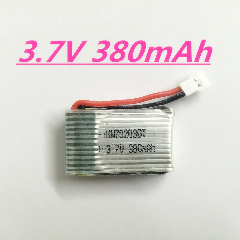 Литий-полимерный аккумулятор 3 7 в 380 мАч для Hubsan H107C H107L H107 U816 U816A V252 Syma X11 X11C