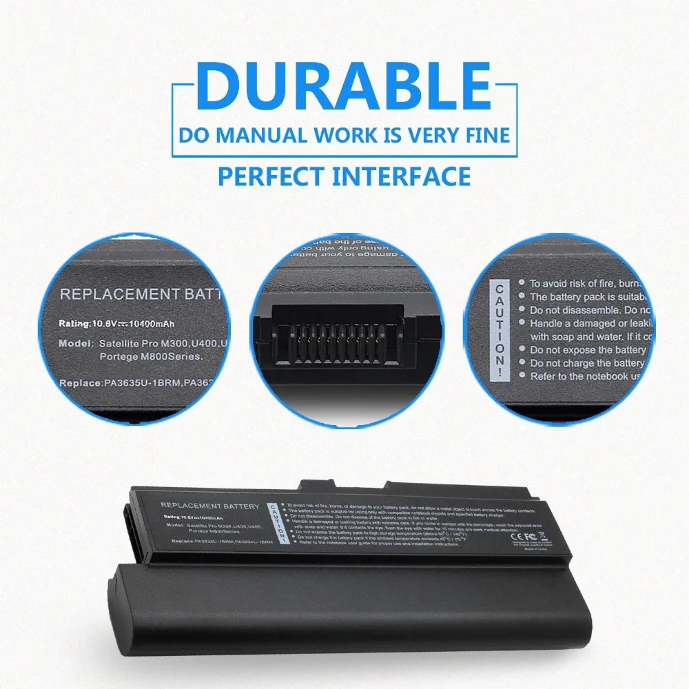 7XINbox 10 8 в 12 ячеек батарея PA3817U 1BAS PA3634U для Toshiba M300 A660 M820 L730 C640 P770 U500 U400 U405|12 cell battery|12