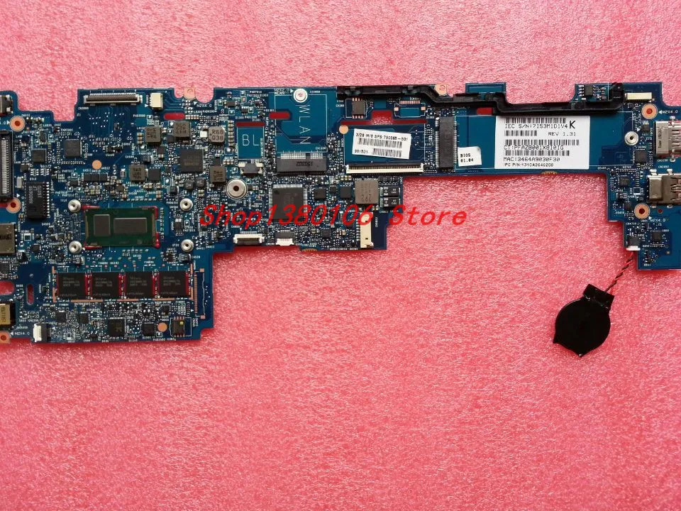 790065-001 790065-501 790065-601 подходит для HP EliteBook Folio 1020 G1 G2 Series Материнская плата M-5Y71 CPU 8GB