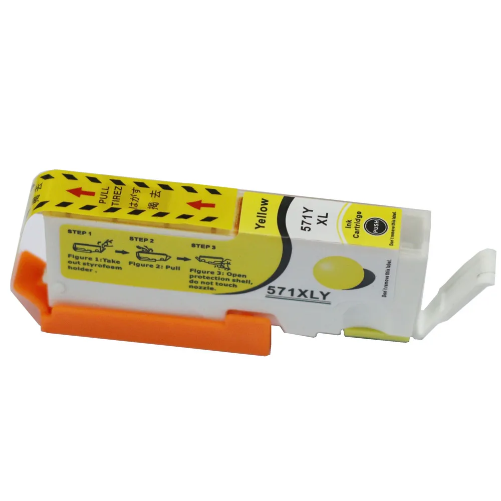 6 шт. PGI570XL CLI571XL совместимые картриджи для Canon Pixma MG6851 TS6050 TS5051 TS5053 TS7750 TS9050 TS8050