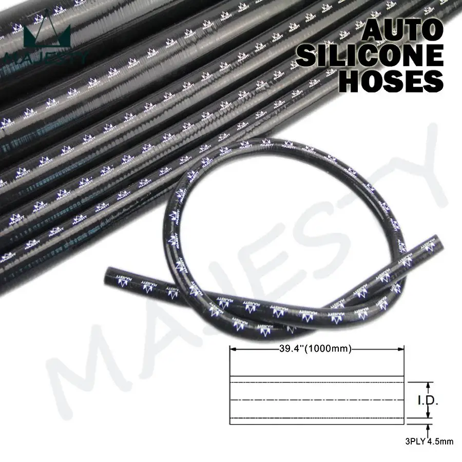 

1Pcsx 0.63" / 16mm ID Straight Silicone Coolant Hose Pipe Tube L=1000mm / 1m