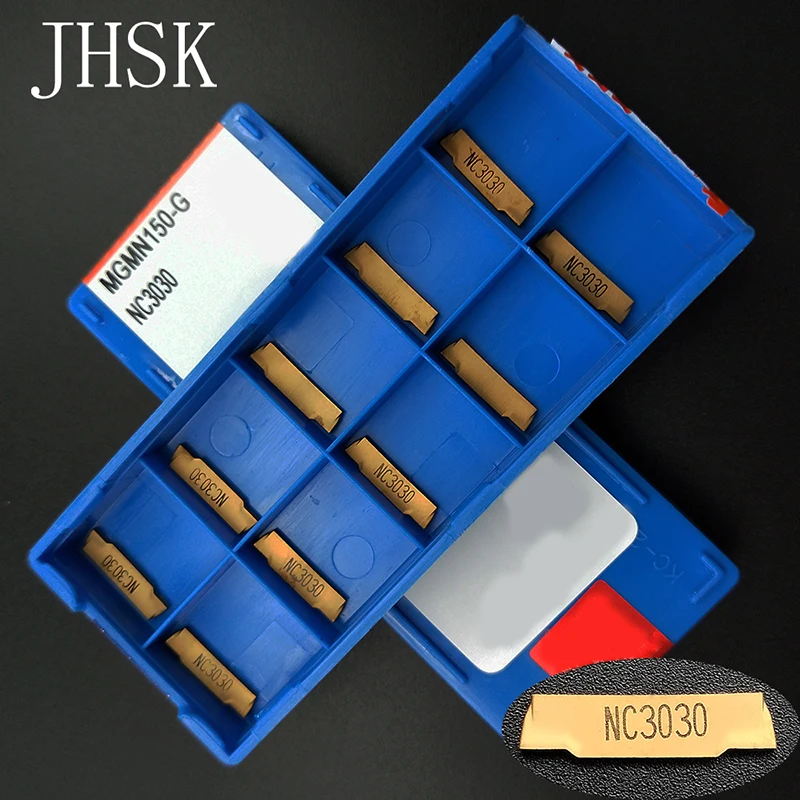 

10pcs MGMN150-G NC3030 1.5mm wide double-head Cutting Carbide Insert grooving Turning CNC lathe tools Used for steel iron
