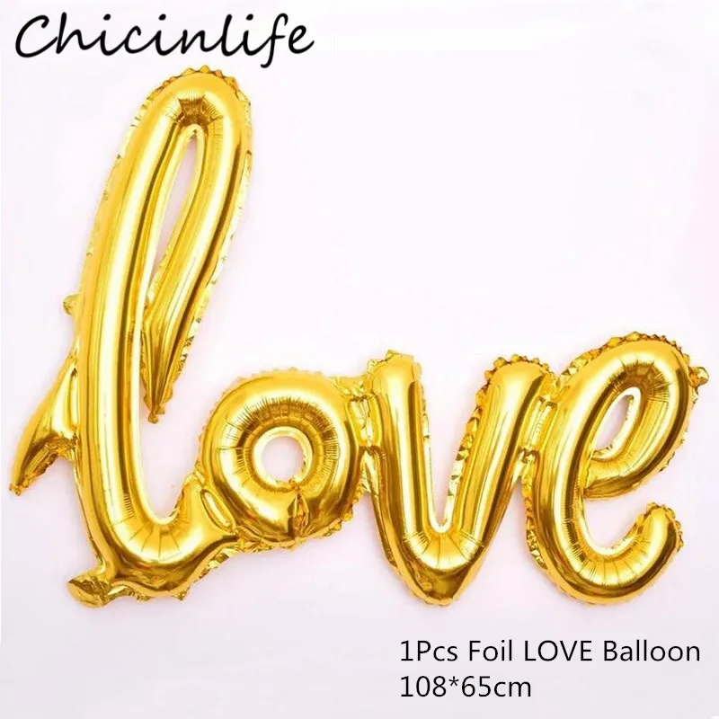 Chicinlife 1 шт. лигатуры любовь фольгированный шар Свадебная вечеринка свадебный душ