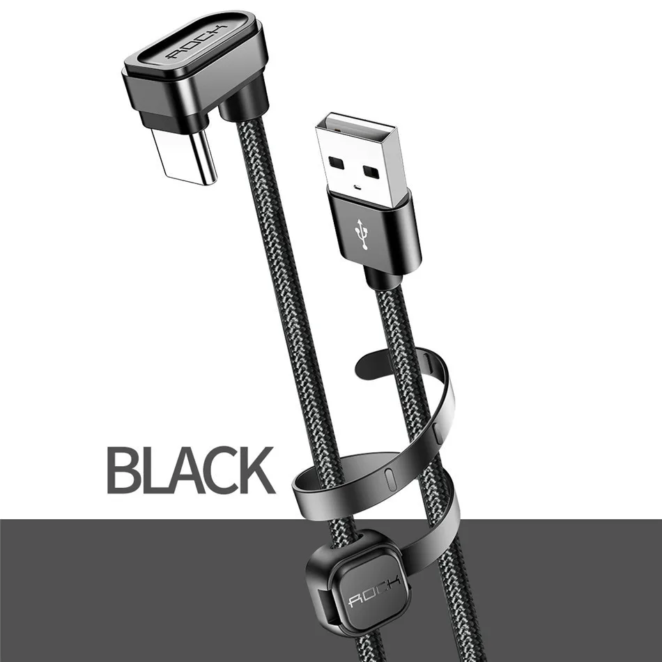 Рок локоть Usb C кабель для Xiaomi Mi8 huawei P30 samsung S10 Металл нейлон игра Тип C кабель для быстрой зарядки шнур тип-c usb-C провод
