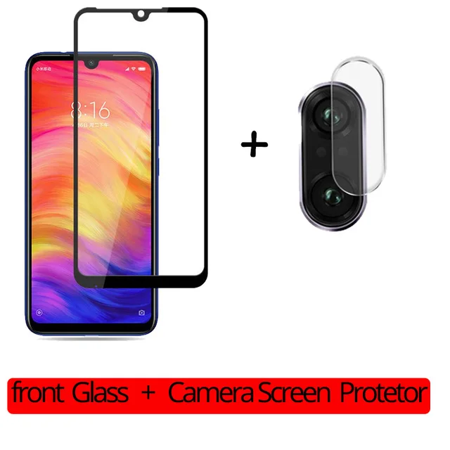 9D полное покрытие стекло для Xiao mi Red mi note7 7pro защита экрана закаленное стекло на xio mi A3 Red mi 7 7pro пленка для объектива камеры
