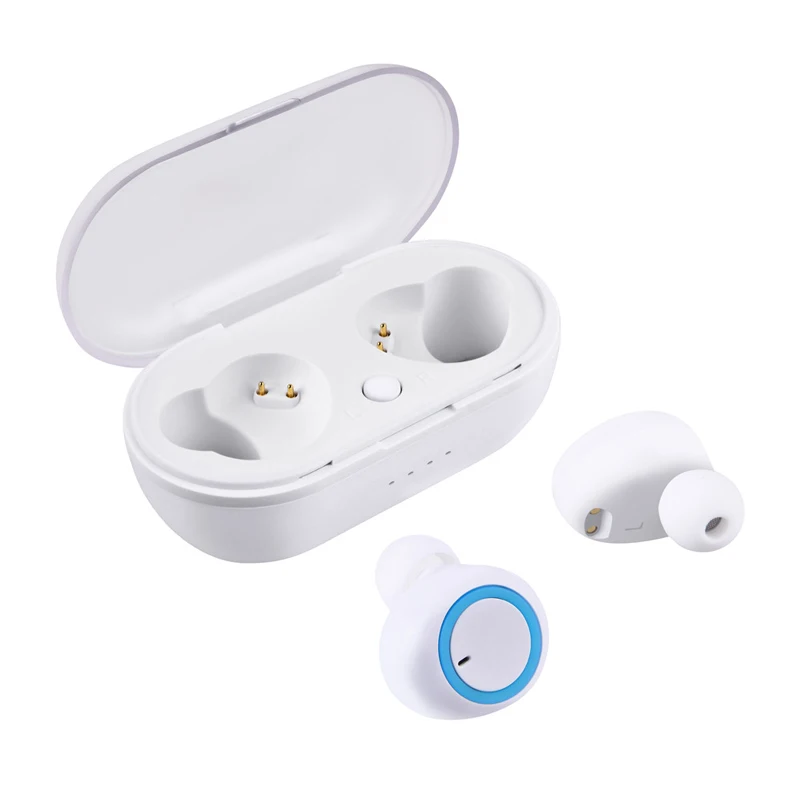White WK V5.0 TWS Bluetooth наушники 3D стерео беспроводные гарнитуры Наушники с зарядным устройством Fone De Ouvido Bluetooth двойной микрофон - Цвет: White