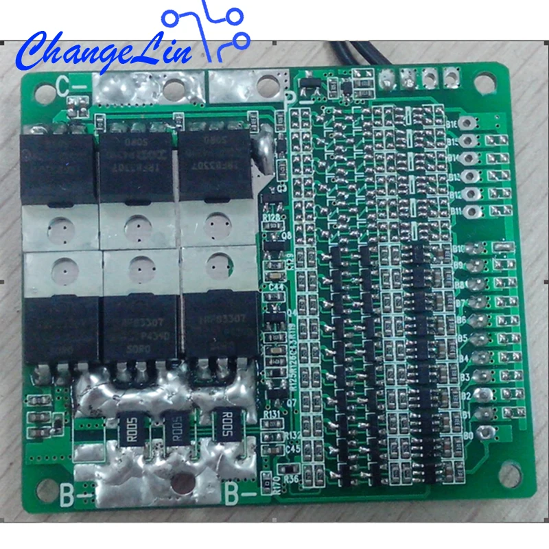 14S 48V 8A 28A литий ионная Lipo Lifepo4 литиевая батарея Защитная плата с балансом контроль