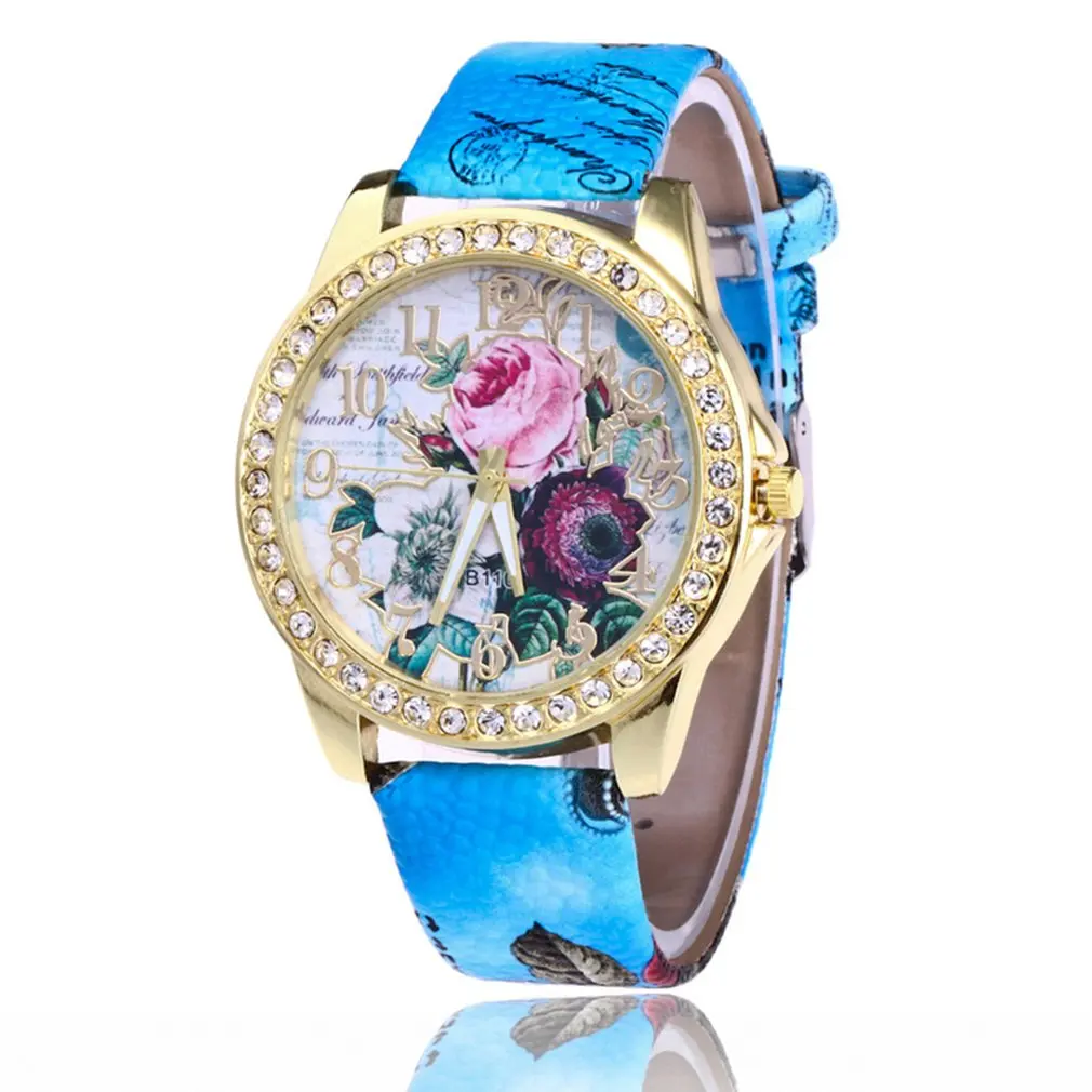 GENBOLI модные женские туфли браслет наручные часы простые кожаные Повседневное