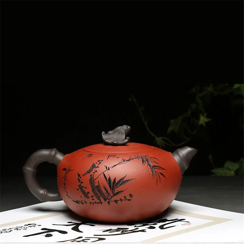 Оригинальный чайник из руды исинской зиши 370 мл ручная работа горшок кунгфу с