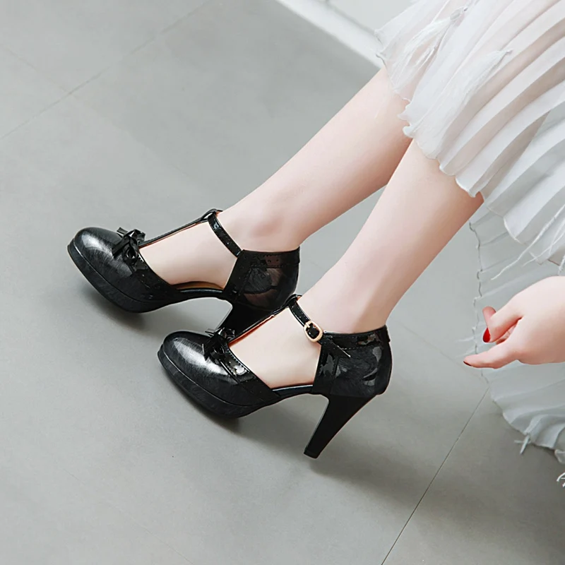ASILETO Summer High heel Women sandals Sweet Peep toe Bowtie shoes Comfortable Party Casual lady Platform Plus Size 33 46|Женские туфли|