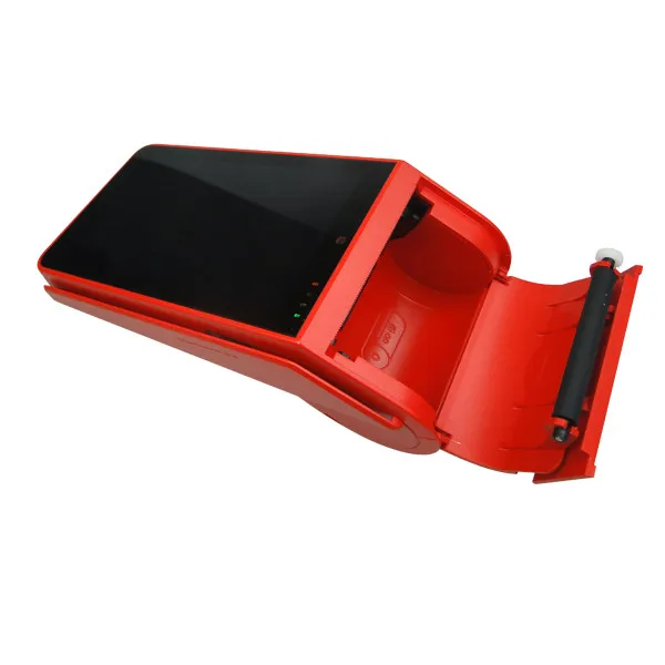 13% Скидка Портативный 4g Android POS чековый принтер с 1D/2D сканированием для парковки