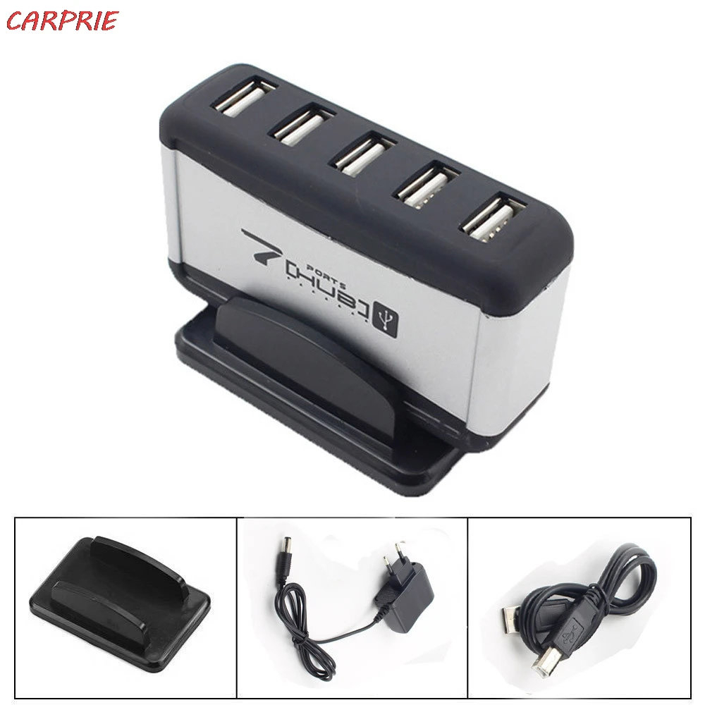 CARPRIE Новый 7 Порты и разъёмы высокое Скорость USB 2 0 концентратор с питанием от сети