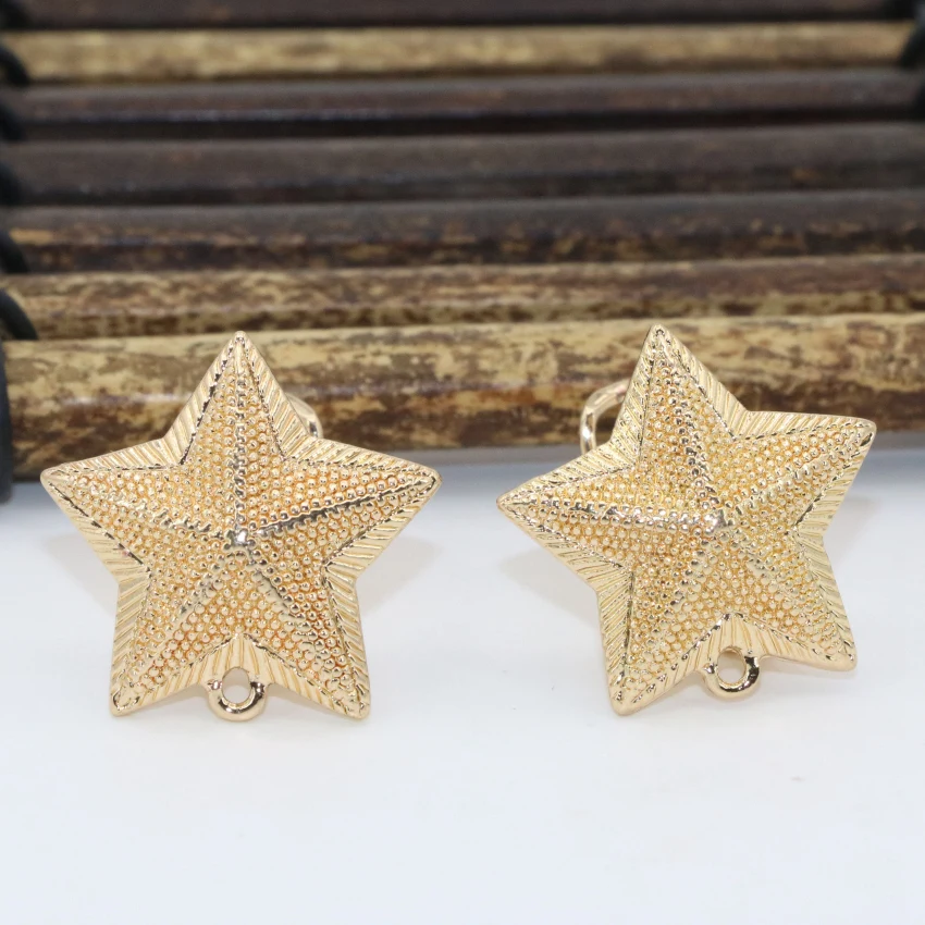 Новое поступление 22 мм серьги-гвоздики со звездой высокое качество матовый