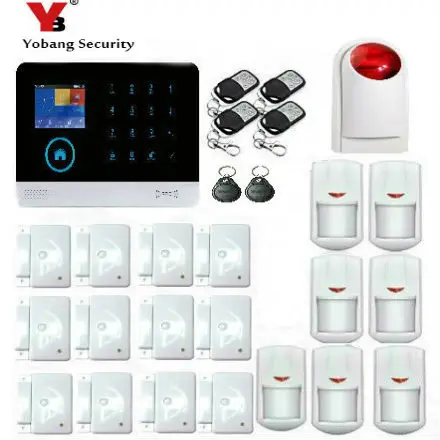 Yobang безопасность WIFI GSM SMS RFID Android IOS приложение дистанционное управление домашняя