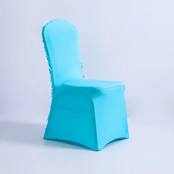 Light blue Китай хорошие продажи спандекс крышка стула Mutilcolor стрейч полиэстер вечерние чехлы на стулья для свадебное оформление отеля Декор - Цвет: Light blue