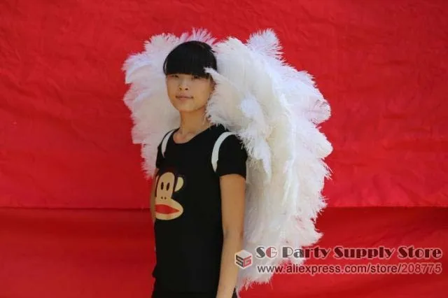 Аксессуары для вечеринок большие белые ангельские перышки реквизит Хэллоуина