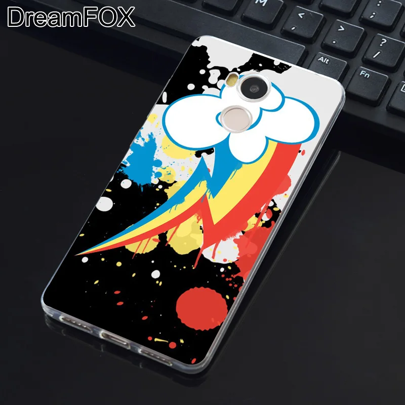 DREAMFOX K165 Рэйнбоу Дэш милашка Марк Мягкие TPU силиконовый чехол для Xiaomi Redmi Note 3 4 5