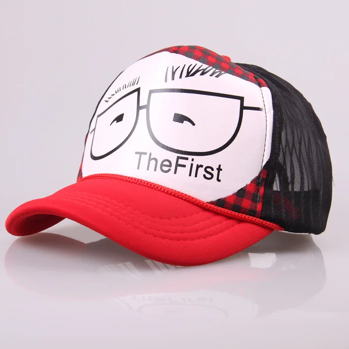 Милые летние сетчатые дышащие шляпы с буквенным принтом для мужчин и женщин