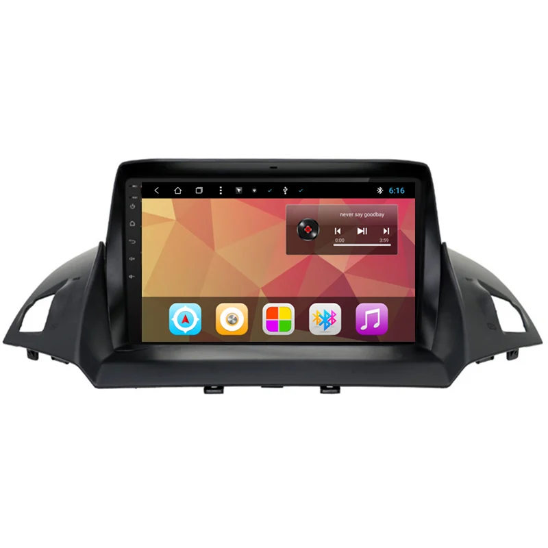 Автомобильный мультимедийный стерео радиоприемник на Android 9 дюймов DVD GPS