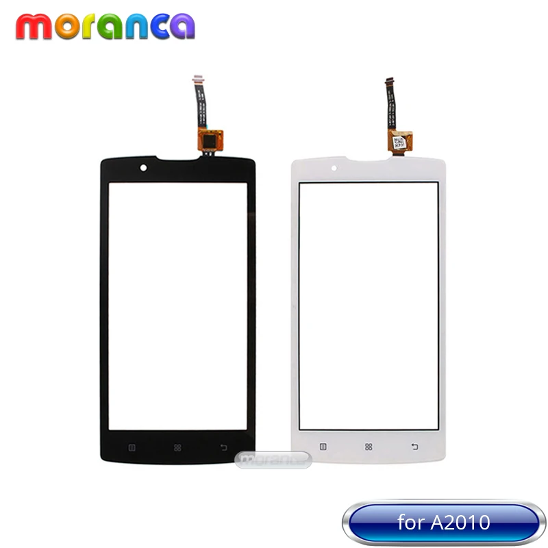4,5 дюймов для Lenovo A2010 A2010A сенсорный экран дигитайзер Передняя стеклянная Сенсорная панель Черный Белый сенсорный экран с 3M лентой