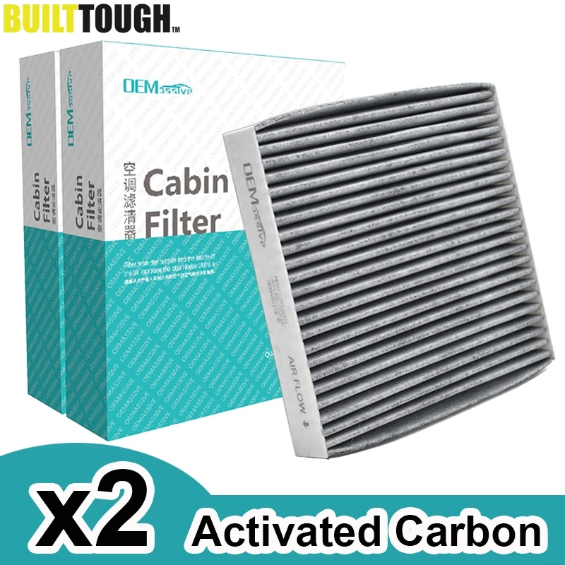 

2x Car Pollen Cabin Filter Activated Carbon For Toyota Yaris RAV4 Camry Lexus RX GS LX GX Subaru Outback 87139-YZZ08 87139-50060