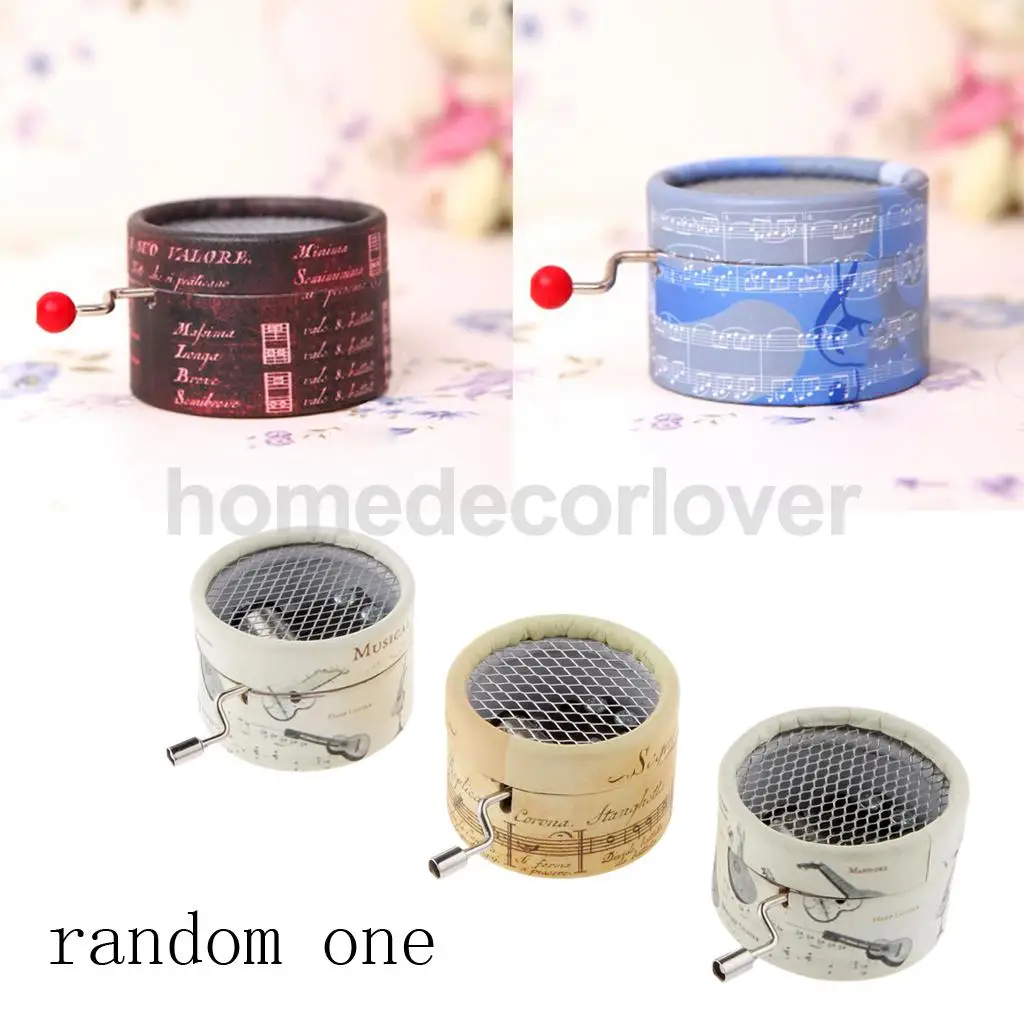 

Музыкальная шкатулка с ручками, Музыкальная шкатулка с заводным механизмом, игровая бумажная коробка, Детский Рождественский подарок