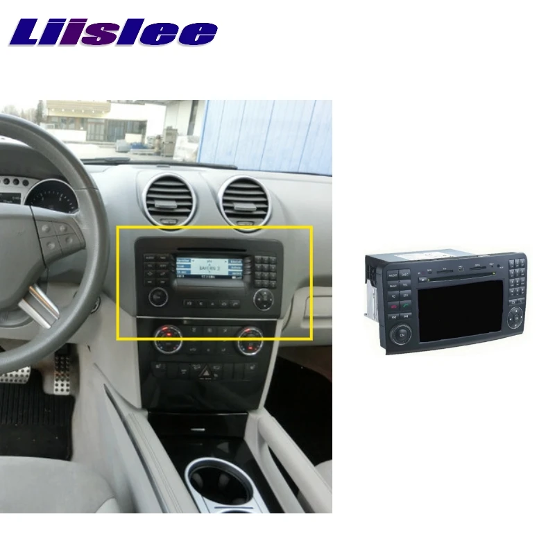 Для Mercedes Benz ML MB W164 2005~ 2013 liislee Автомобильный мультимедийный ТВ DVD gps аудио Hi-Fi Радио Стерео Стиль навигации NAVI