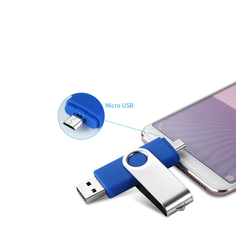 2 в 1 OTG USB флеш-накопитель 16 ГБ 8 ГБ 4 ГБ флеш-накопитель смартфон внешний накопитель на Android USB накопитель