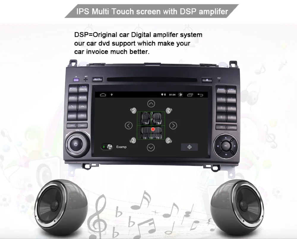 " ips сенсорный экран Android 9,0 автомобильный dvd-плеер для Mercedes-benz B200 W169 A160 Viano Vito gps NAVI Радио BT wifi 3g dvr карта