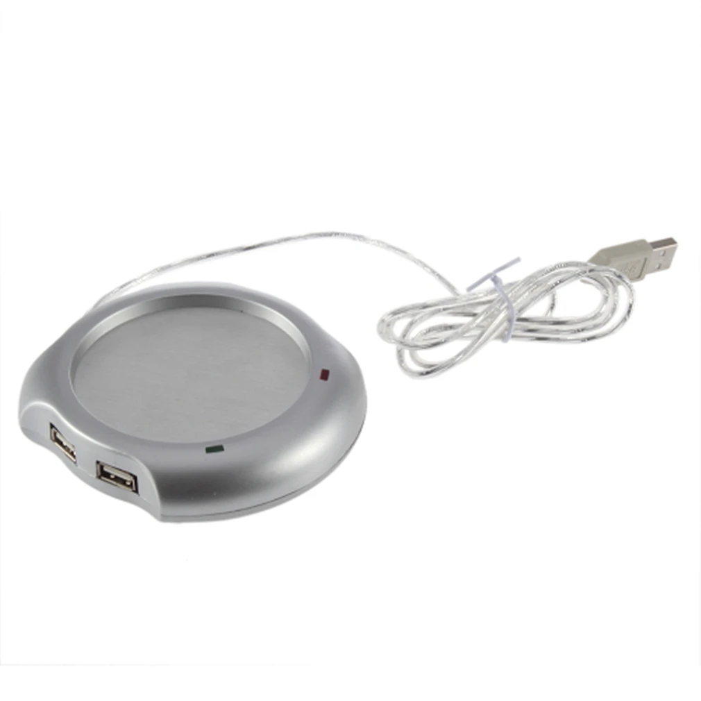 1 шт. стакан Серебряный 4 порта USB концентратор + чай кофе электрический