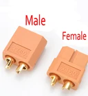 Комплект из 2 пар желтых разъемов для аккумуляторов XT30, XT60, XT90, штекер 4,5 мм, штекер-гнездо, позолоченный штекер типа банан