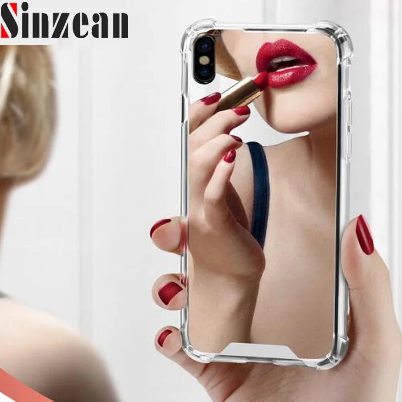 10 шт. sinzean для samsung S8/S9 Plus Note 8 зеркало ТПУ чехол для Galaxy S7 Edge/J3/J5/J7/A5/A7/J6/J2 Pro мягкий чехол