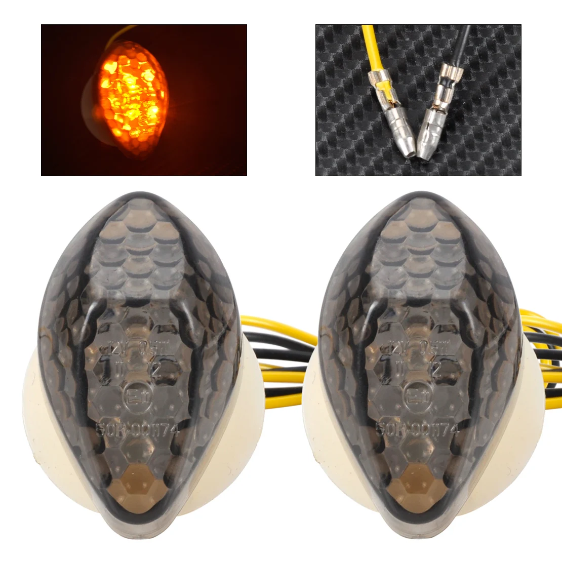 CITALL Smoke LED заподлицо указатель поворота Индикатор мигалка маркер 33450 MAS 672 для Honda CBR