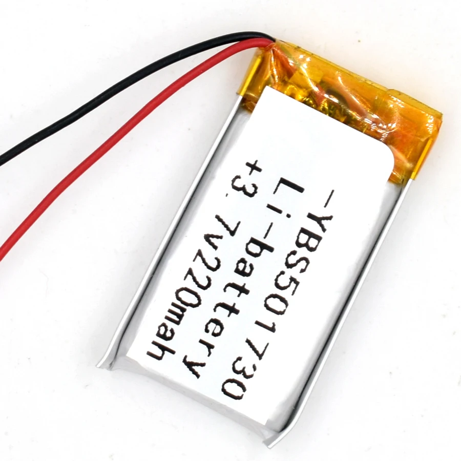 3 7 V 220 mAh литий полимерная аккумуляторная батарея 501730 Li Po ion для GPS Bluetooth MP3 MP4