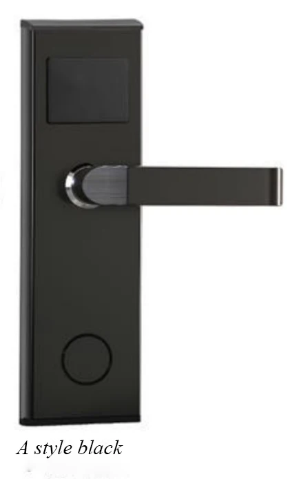A style black Интеллектуальная система замка двери гостиницы цифровая карта ключ разблокировка Нержавеющая Сталь Анти ржавчина и антикоррозийная стабильная память - Цвет: A style black