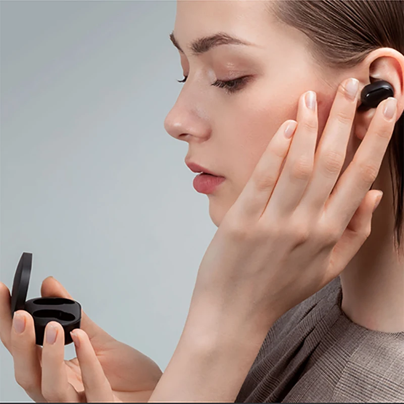 Xiaomi Redmi Airdots 2 TWS Bluetooth беспроводные наушники стерео Бас 5 0 Eeadphones с микрофоном Handsfree
