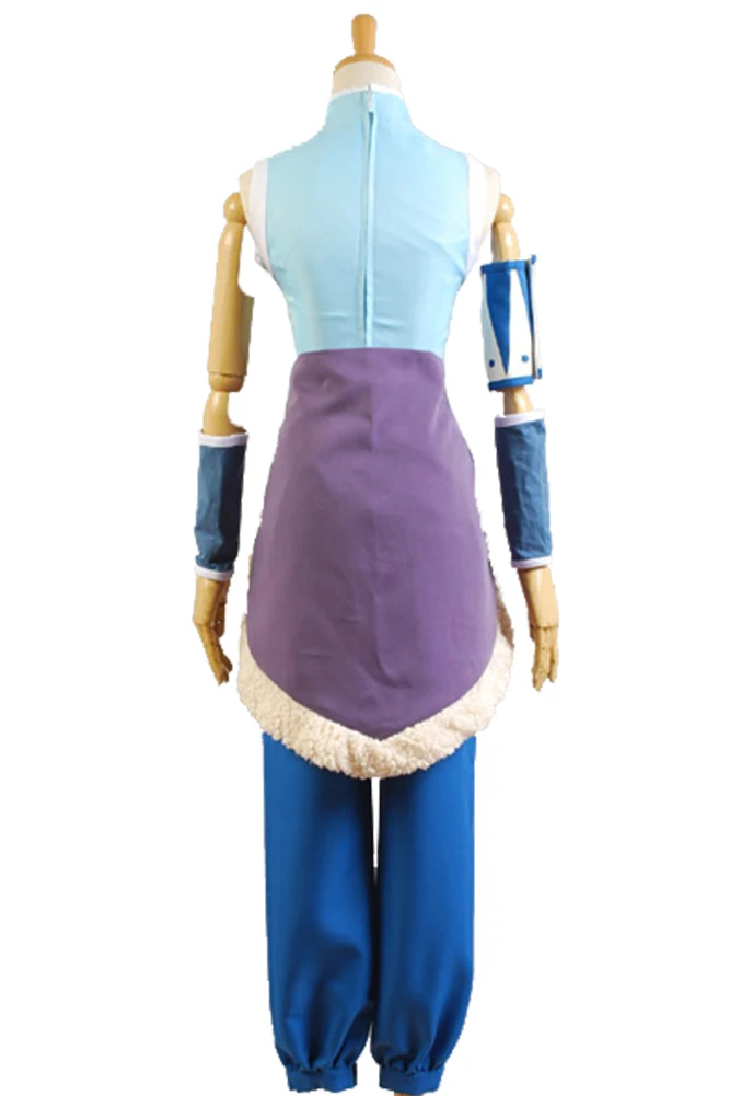 Аниме Аватар Корра Косплей Костюм Хэллоуин костюмы ПОЛНЫЙ КОМПЛЕКТ карнавал