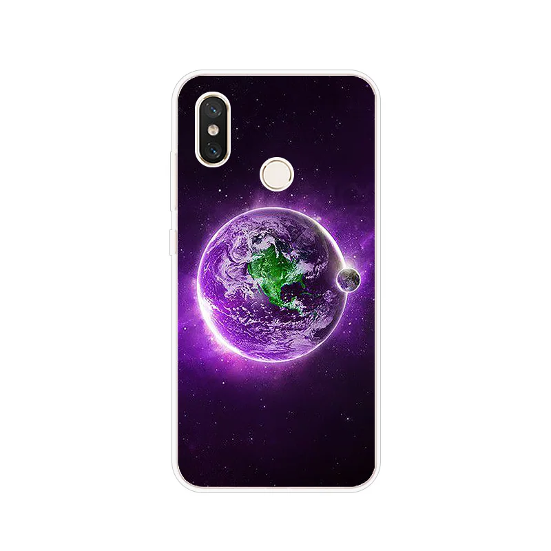 Universe Milky Way Silicone Phone Case For Xiaomi Mi 5X A1 A2 6 6X Note 3 8 9 SE Lite Pro Mix 2 S Pocophone F1 Cover |