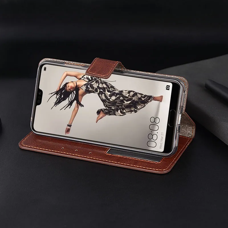 Чехол портмоне для huawei P20 Pro Магнитный чехол из искусственной кожи с защелкой